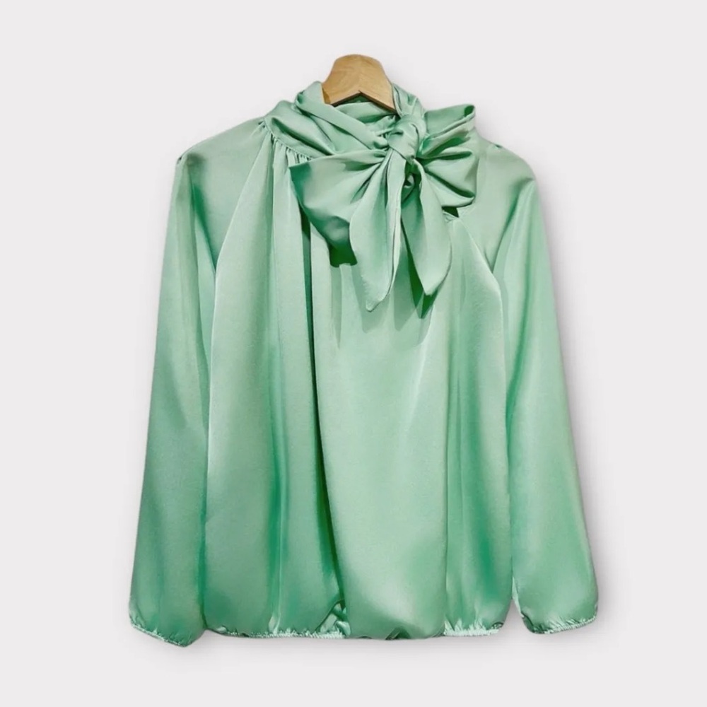 MADE IN ITALY Elegant Mint Green Women's Top